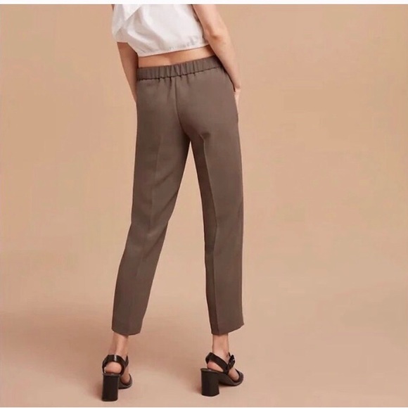 Aritzia Wilfred darontal cropped Japanese crepe pant black - Picture 7 of 8